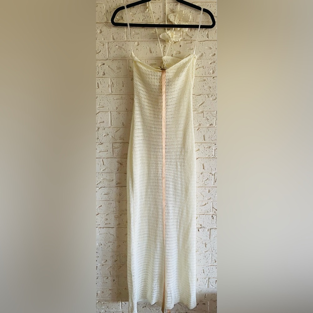 NWT Meshki Kayla Floral Crochet Maxi Dress medium - Picture 13 of 14